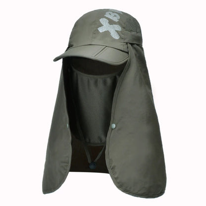 Foldable Quick Drying Waterproof 360° Visor Hat UV Protection Baseball Cap Men Shawl Sun Hats Women Dual Use Fishing Hiking Cap