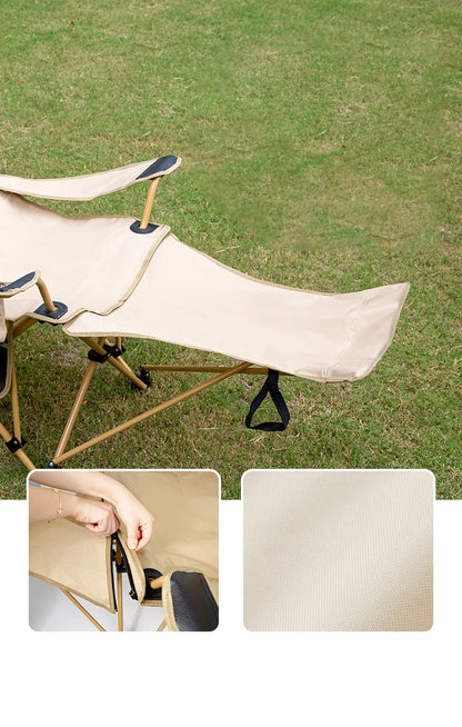 Outdoor Camping Folding Chair Portable Angle Adjustable Chaise Sun Beach loungers Garden Terrace Relax Recliner