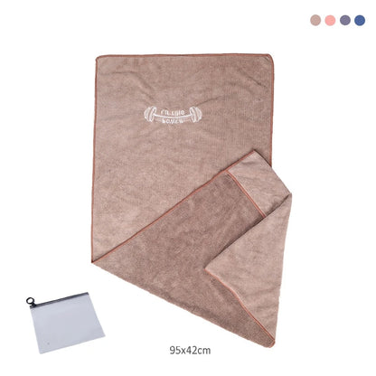 42*95cm Microfiber Gym Yoga Exercise Swimming Fitness Towel Fast Drying Cooling Towel Beach Running Body Non-slip Sports Sweat
