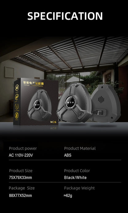Intelligent Ultrasonic Rodent Repellent High-power Warehous Kitchen To Drive Away Mice And Cockroaches Household Use
