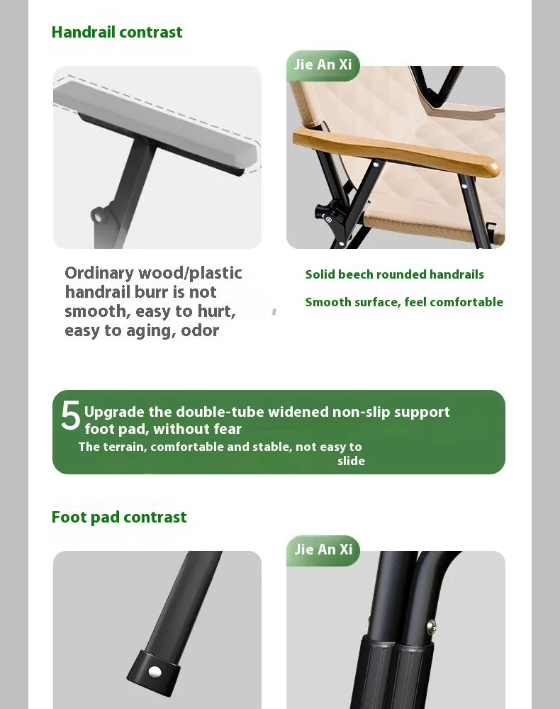 Gianxi Outdoor Foldable Chair Portable Kemet Chair Picnic Table And Chair Beach Chair Ultra Light Camping Chair Chair Beach
