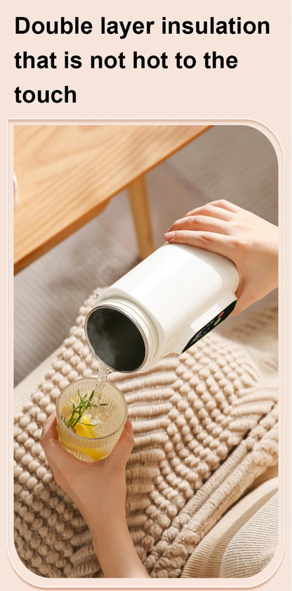 220V Electric Hot Kettle Portable Travel Heating Cup Multifunction Boiled Water Pot Smart Teapot Adjustable Temperature Kettle