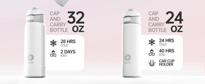 Fjbottle Magnetic Thermos Stainless Steel Sports Water Bottle with Magnetic Phone Holder Bouncing cover Insulation Cup