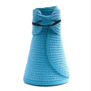 Women Summer Visors Hat Hat - Stylish and UV-Resistant for Outdoor HikingFoldable Sun Cap Wide Large Brim Beach Straw Hats Chape