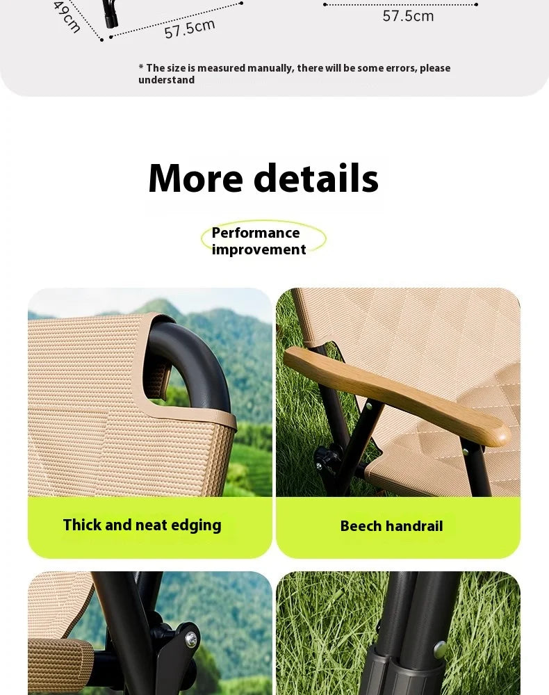 Gianxi Outdoor Foldable Chair Portable Kemet Chair Picnic Table And Chair Beach Chair Ultra Light Camping Chair Chair Beach