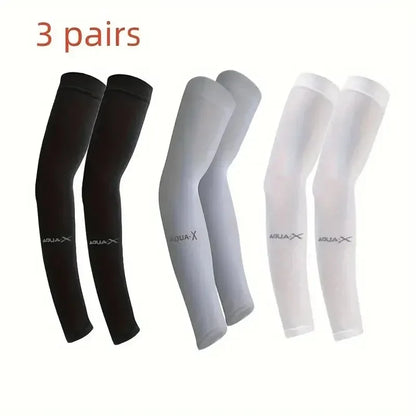Cooling Breathable UV Protection Sleeves, Elastic Sunproof Arm Covers for Driving Golf Fishing Cycling Hiking Daily Sports Use