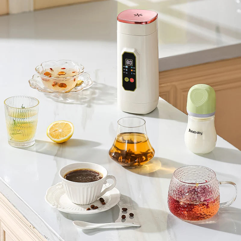 220V Electric Hot Kettle Portable Travel Heating Cup Multifunction Boiled Water Pot Smart Teapot Adjustable Temperature Kettle