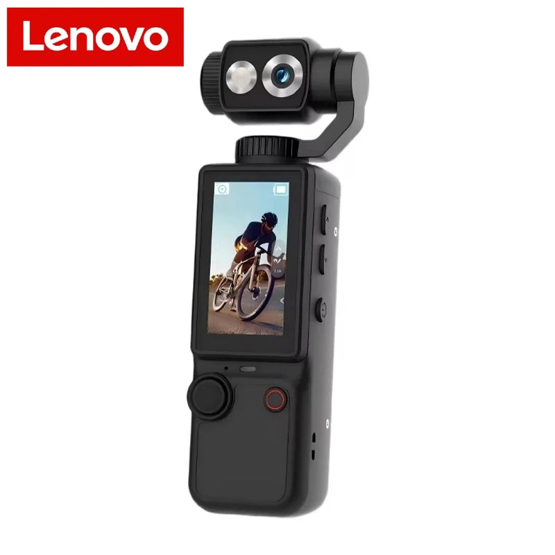 Lenovo 4K Hd Wifi Sports Wearable Camera Hold In Hand Travel Bicycle Driver Recorder Mini Sports Cam For Motorcycle and Vlogging