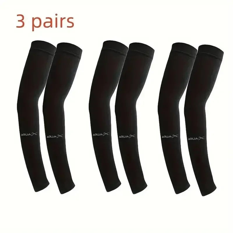 Cooling Breathable UV Protection Sleeves, Elastic Sunproof Arm Covers for Driving Golf Fishing Cycling Hiking Daily Sports Use