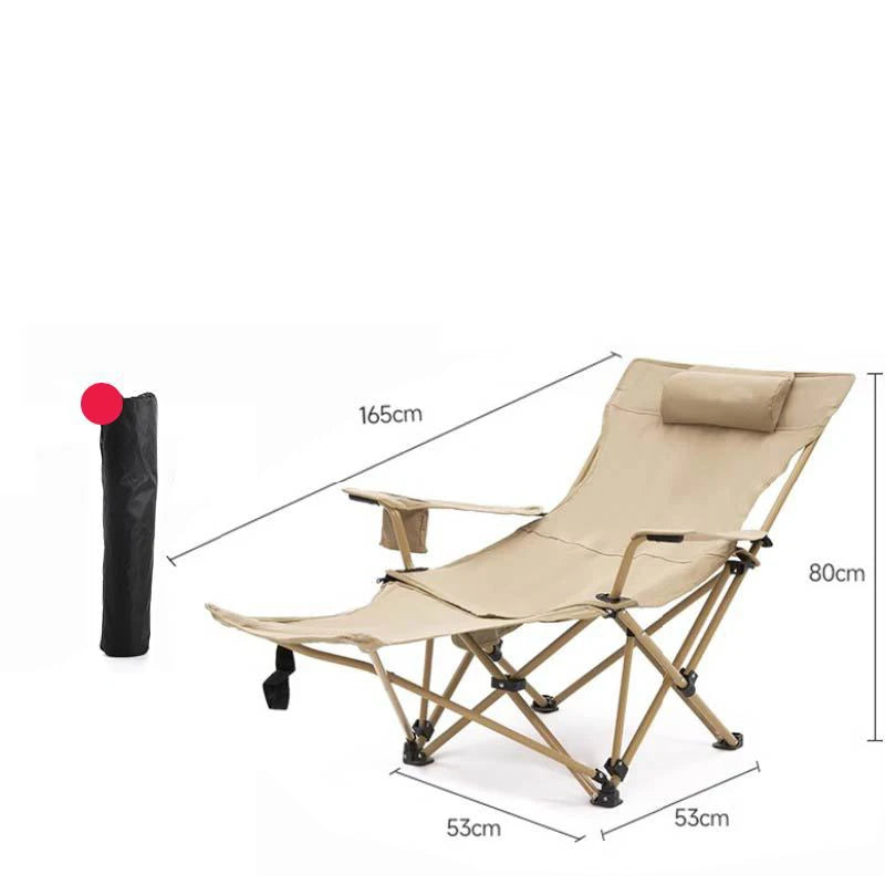 Outdoor Camping Folding Chair Portable Angle Adjustable Chaise Sun Beach loungers Garden Terrace Relax Recliner