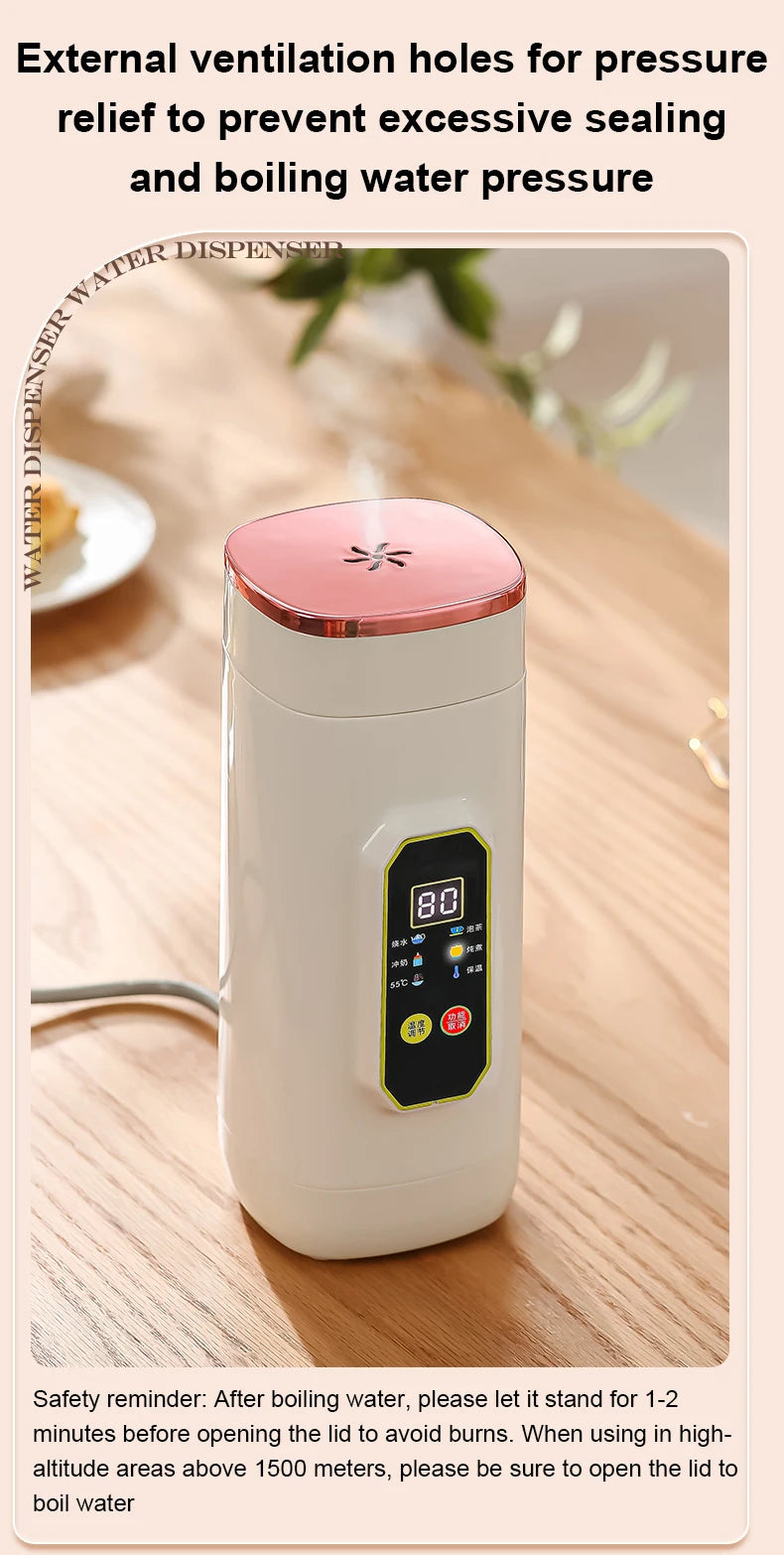 220V Electric Hot Kettle Portable Travel Heating Cup Multifunction Boiled Water Pot Smart Teapot Adjustable Temperature Kettle
