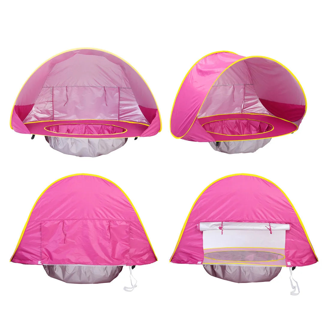 Baby Beach Tent UPF 50+ UV Protection Waterproof Sun Shelter with Mini Pool, Kids Outdoor Camping Portable Beach Sunshade