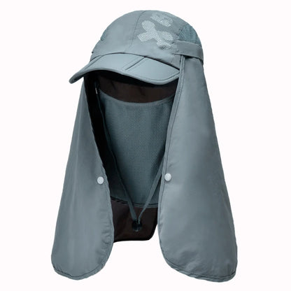 Foldable Quick Drying Waterproof 360° Visor Hat UV Protection Baseball Cap Men Shawl Sun Hats Women Dual Use Fishing Hiking Cap