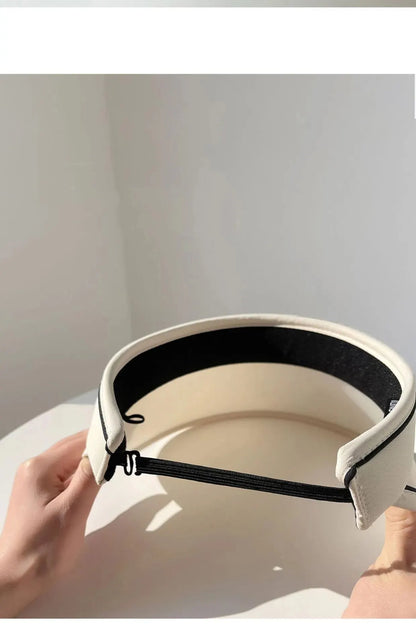 New Sun Hat Women's Uv Protection Sun Hat Summer Empty Cap Large Brim Outdoor Cycling Face Shade Hat Woman