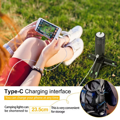 Telescopic Camping Light Rechargeable Fishing Lantern Dimming Night Atmosphere Light Emergency Light for Power Failure 10000mAh