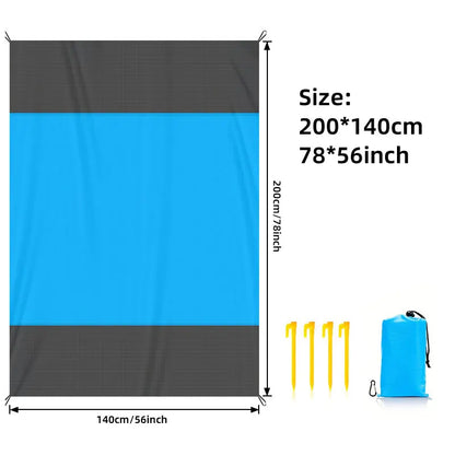 Portable Beach Towel No Sand Quick Drying Camping Mat Waterproof Oversized Beach Mat Travel Camping Picnic