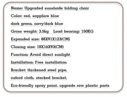 Stylish and Practical Beach Chair with Umbrella and Cooler Bag, Suitable for Picnics and Outdoor Activities