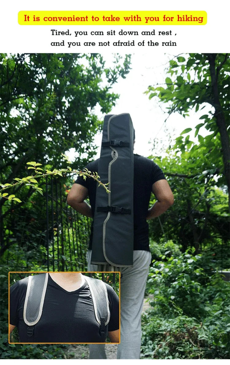 Stylish and Practical Beach Chair with Umbrella and Cooler Bag, Suitable for Picnics and Outdoor Activities