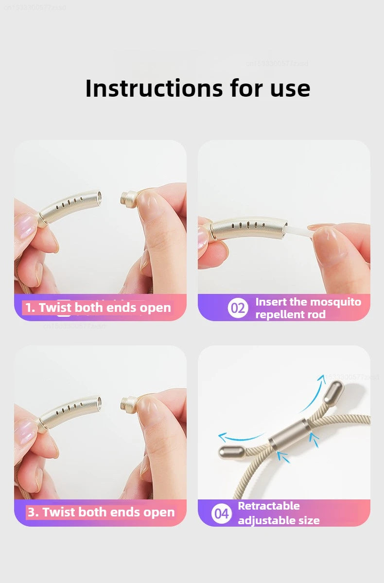 2025 Anti-mosquito Repellent Bracelet Outdoor Mosquito Repellent Adult Portable Anti-mosquito Mosquito Repellent Bracelet