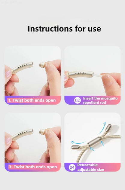 2025 Anti-mosquito Repellent Bracelet Outdoor Mosquito Repellent Adult Portable Anti-mosquito Mosquito Repellent Bracelet