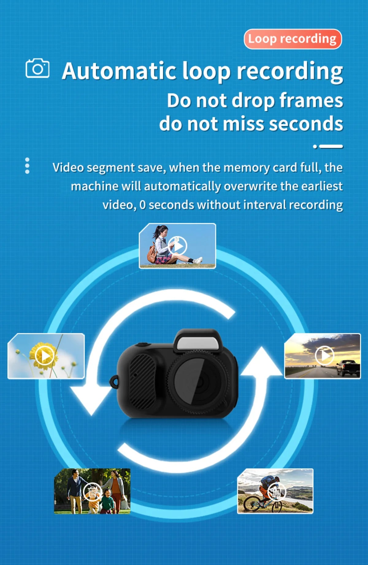 Mini Y3000 Keychain Camera8MP Photo Tiny Digital Body Cameras Thumb Cam, DV Micro Camcorder Support SD Card with Screen for Kids