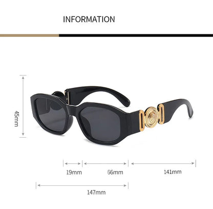 New Fashion Irregular Sunglasses Vintage Men Women Personlity Small Frame Shades Sun Glasses Latest Popular UV400