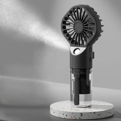 Portable Humidifier Fan Mini Handheld Mist Fan Portable USB Rechargeable Handheld Fan with Humidifier Mini Water Spray Hand Fan