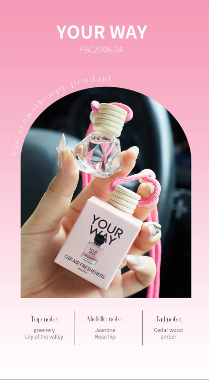 Perfume bottle car perfume, long-term car air freshener, car perfume used for car interior accessories, keep charming and fresh