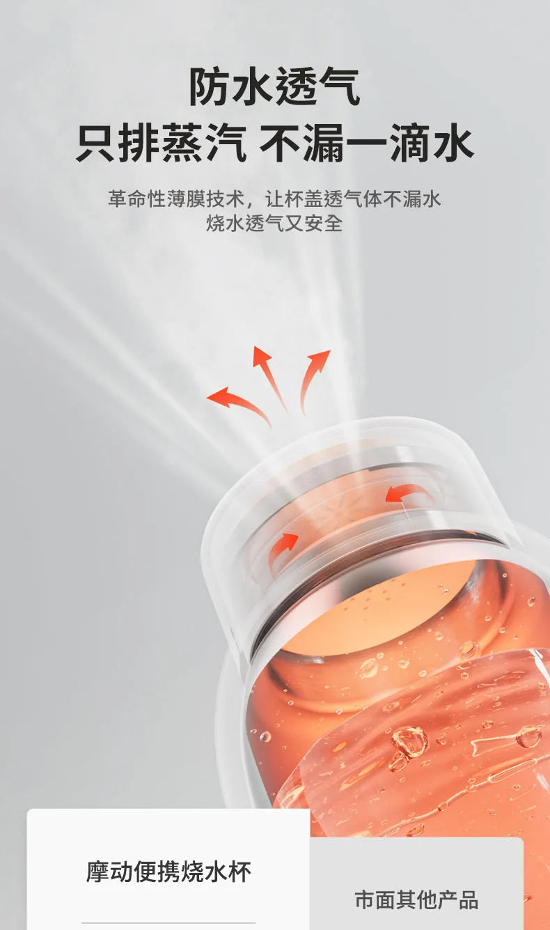 Corrosion-Resistant Electric Bottle, Large Capacity Portable, Constant Temperature Long-Lasting, Travel Heating Water Mug
