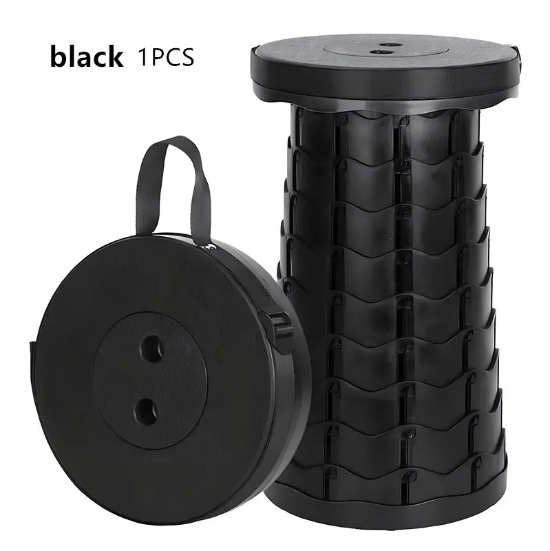 Folding Stool Outdoor Portable Chair Retractable Adjustable Bench Camping, Fishing Multi-scene Applicable