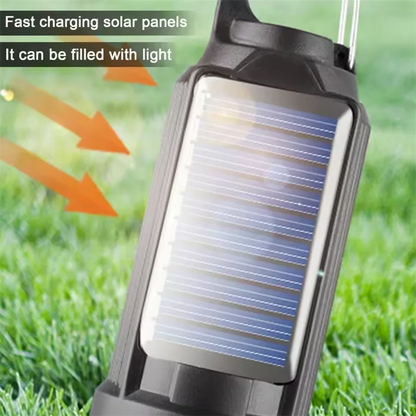 Solar Camping Lamp Bulbs Outdoor USB Charging Solar Powerd Hanging Lights Portable Tent Light Waterproof for Camping BBQ Decor