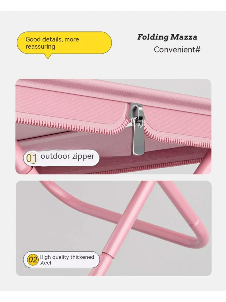 Outdoor Folding Stool Camping Chair Park Stool Picnic Portable Zipper Packed Small Fishing Chair Garden Folding Chair 의자를 접다