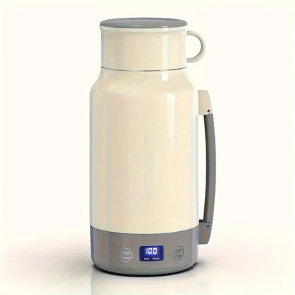 Large Capacity Travel Electric Kettle Constant Temperature Water Boiler Dual Lid Design 110V Portable Insulated Kettle