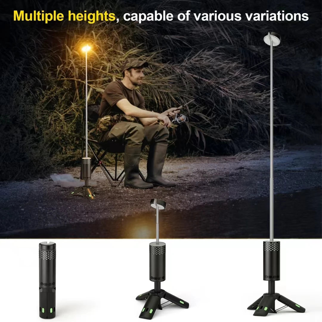 Telescopic Camping Light Rechargeable Fishing Lantern Dimming Night Atmosphere Light Emergency Light for Power Failure 10000mAh