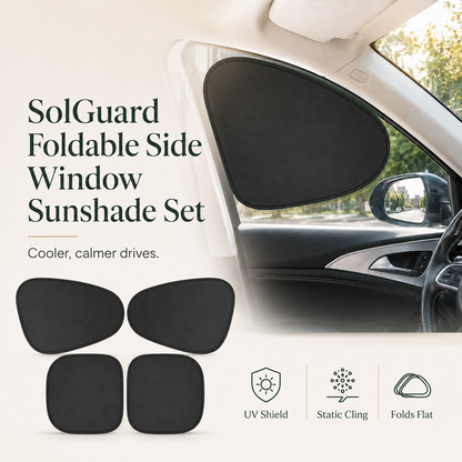 SolGuard Foldable Side Window Sunshade Set