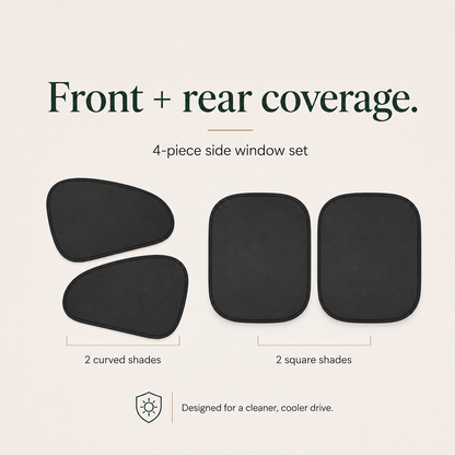 SolGuard Foldable Side Window Sunshade Set