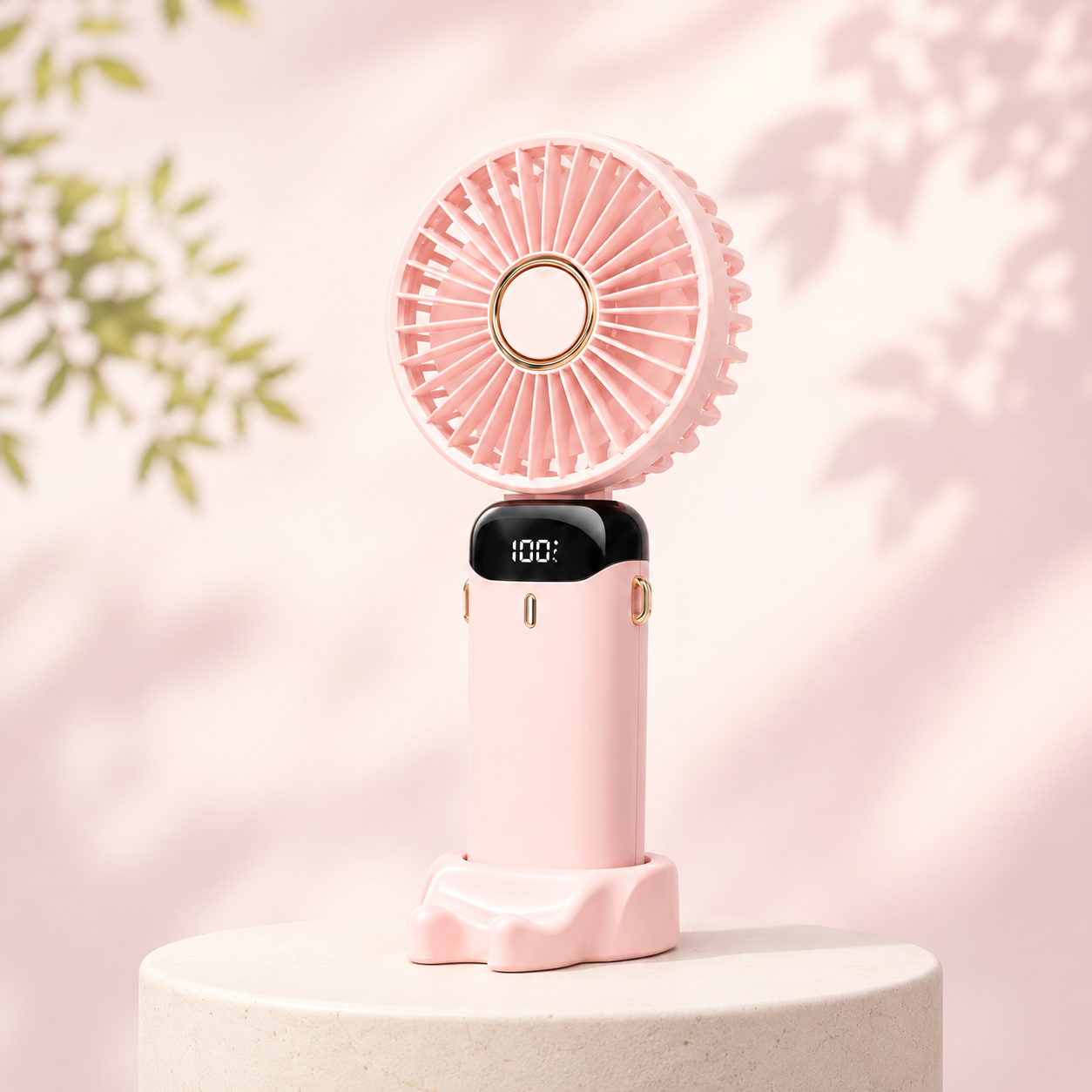 Soleil Foldaway Fan & Phone Stand