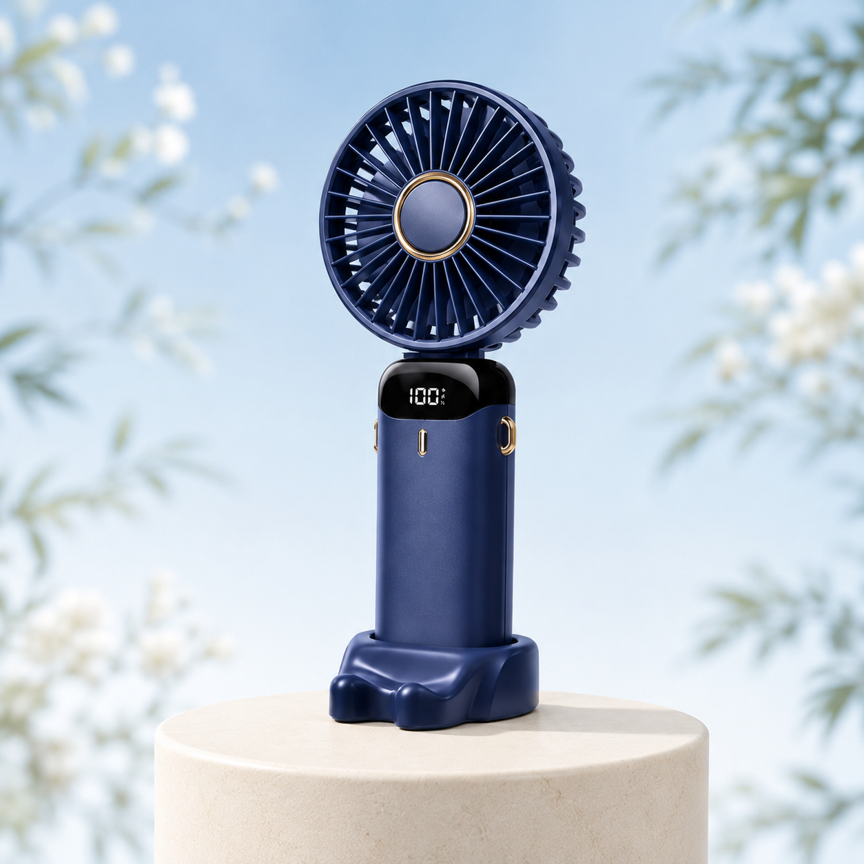 Soleil Foldaway Fan & Phone Stand